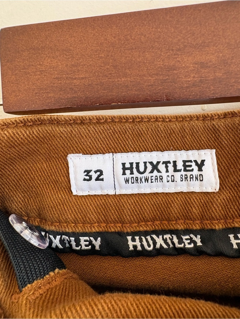 Huxtley Men's FX-1 Slim All Day Workwear Pants Whiskey Brown 32x30 - Picture 7 of 14
